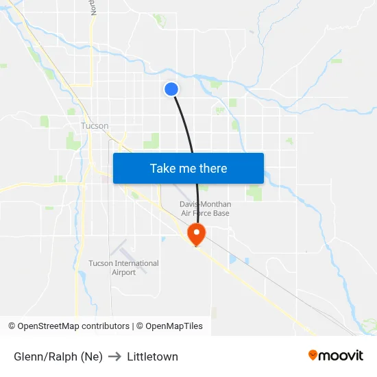 Glenn/Ralph (Ne) to Littletown map