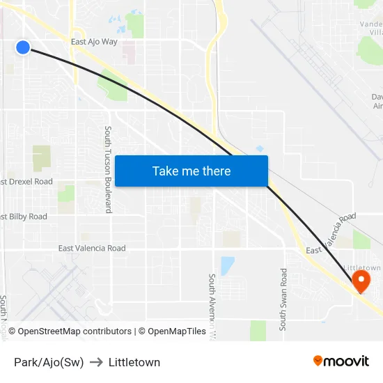 Park/Ajo(Sw) to Littletown map