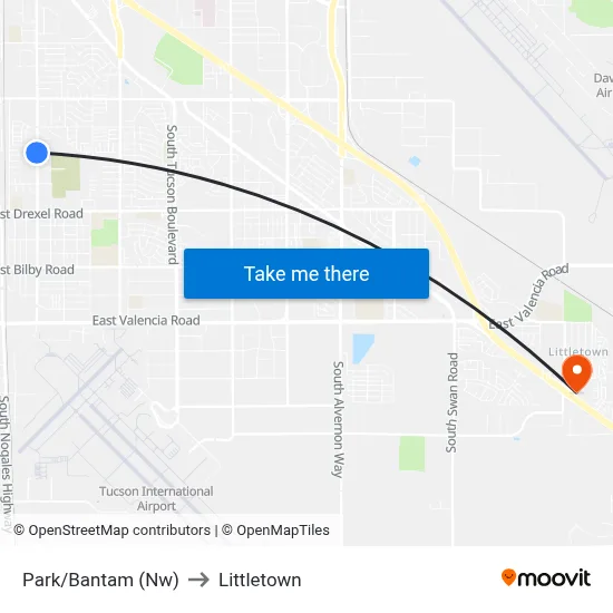 Park/Bantam (Nw) to Littletown map