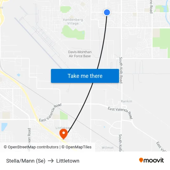 Stella/Mann (Se) to Littletown map