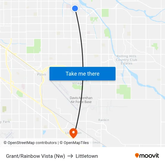 Grant/Rainbow Vista (Nw) to Littletown map