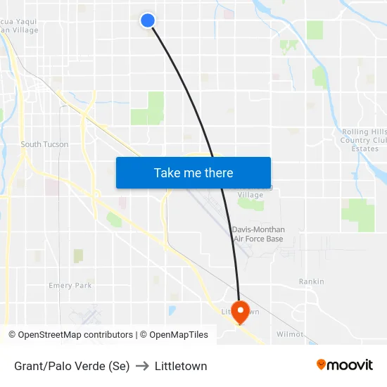 Grant/Palo Verde (Se) to Littletown map