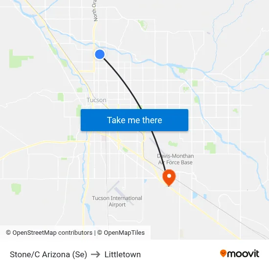 Stone/C Arizona (Se) to Littletown map