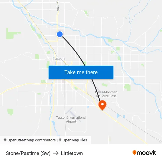 Stone/Pastime (Sw) to Littletown map
