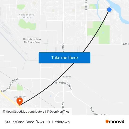Stella/Cmo Seco (Nw) to Littletown map
