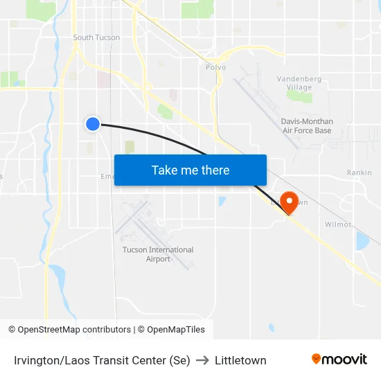 Irvington/Laos Transit Center (Se) to Littletown map