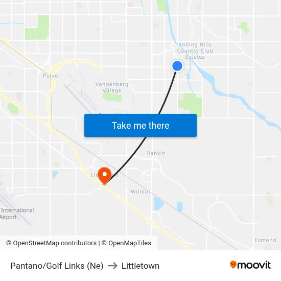 Pantano/Golf Links (Ne) to Littletown map
