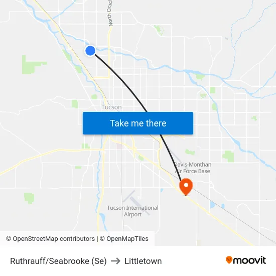 Ruthrauff/Seabrooke (Se) to Littletown map