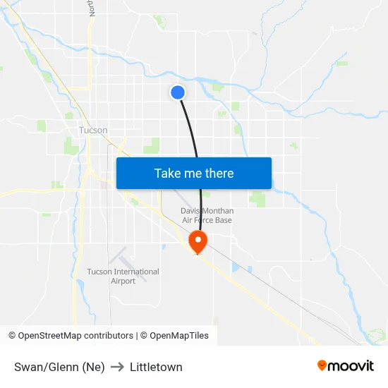 Swan/Glenn (Ne) to Littletown map