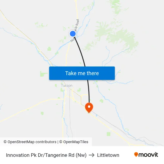 Innovation Pk Dr/Tangerine Rd (Nw) to Littletown map