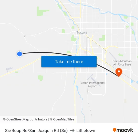 Ss/Bopp Rd/San Joaquin Rd (Se) to Littletown map