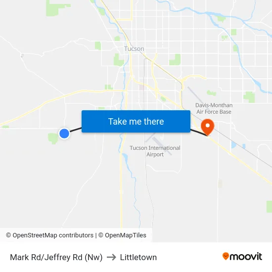 Mark Rd/Jeffrey Rd (Nw) to Littletown map