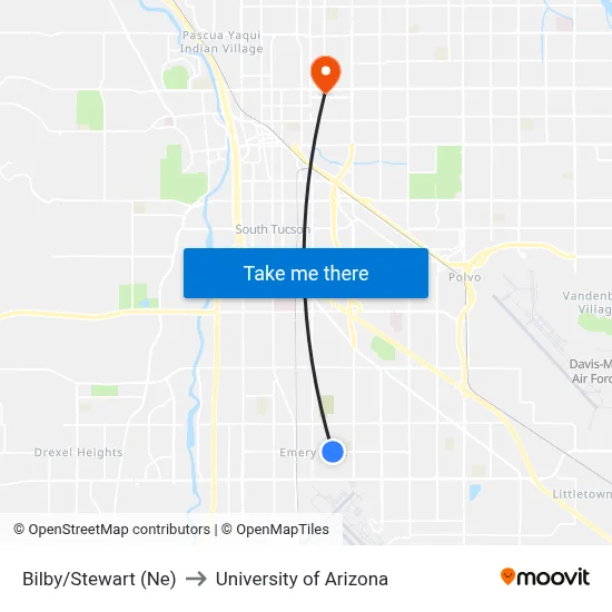 Bilby/Stewart (Ne) to University of Arizona map