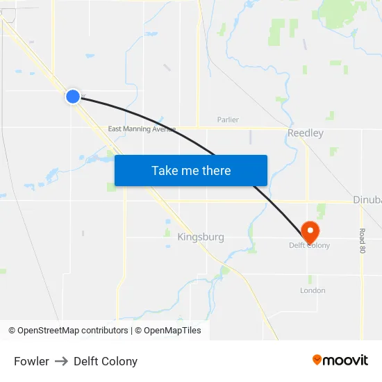 Fowler to Delft Colony map
