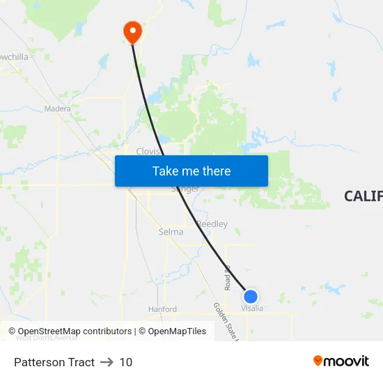 Patterson Tract to 10 map