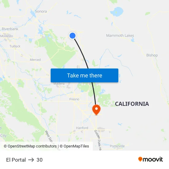 El Portal to 30 map