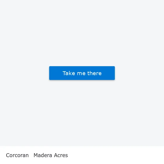 Corcoran to Madera Acres map