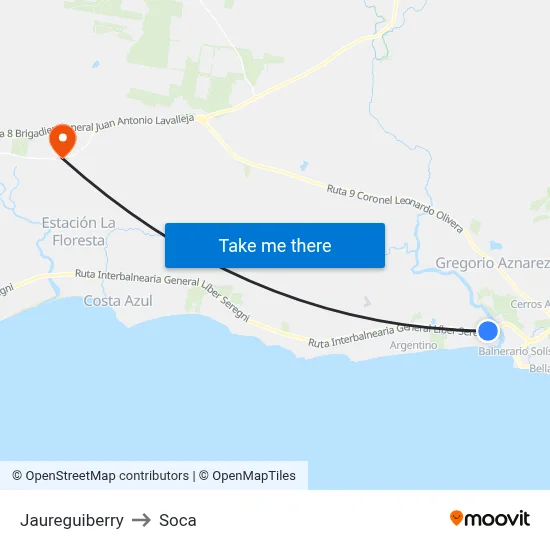 Jaureguiberry to Soca map