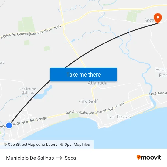Municipio De Salinas to Soca map