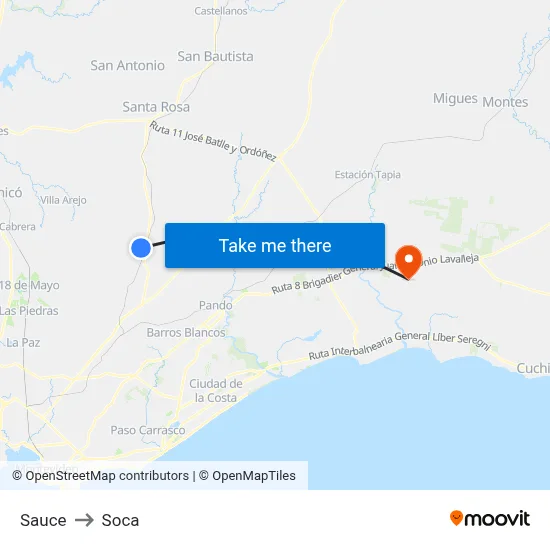 Sauce to Soca map