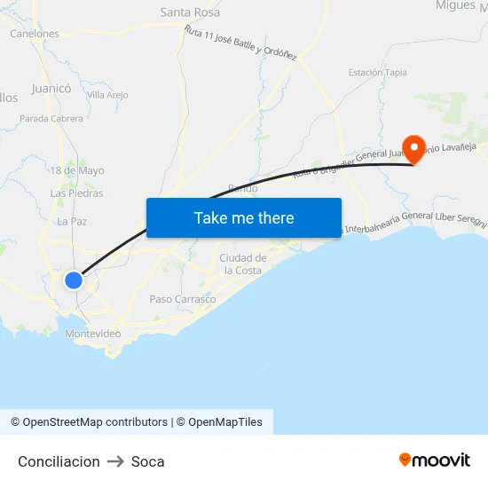 Conciliacion to Soca map