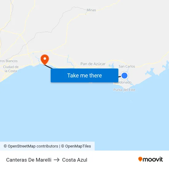 Canteras De Marelli to Costa Azul map