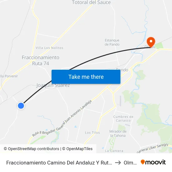 Fraccionamiento Camino Del Andaluz Y Ruta 84 to Olmos map
