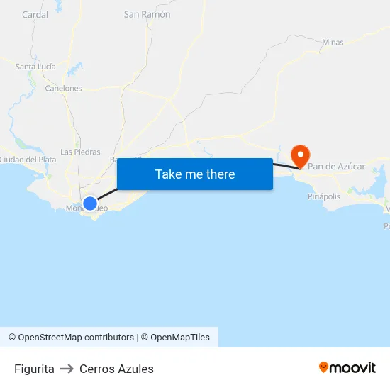 Figurita to Cerros Azules map