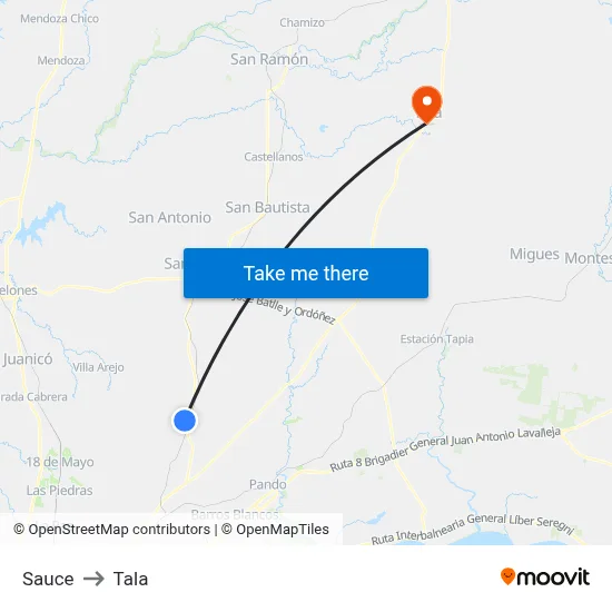 Sauce to Tala map