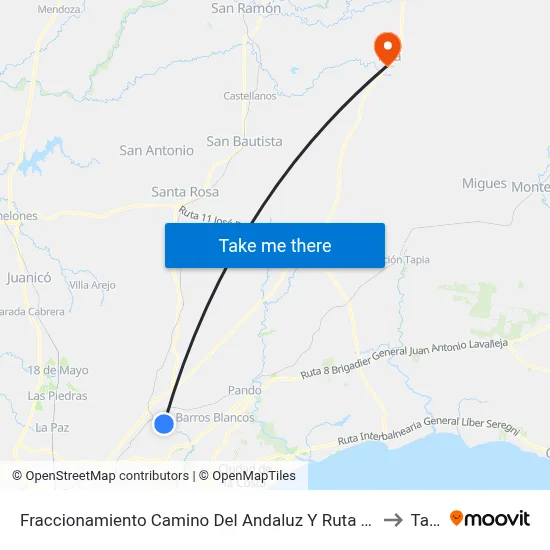 Fraccionamiento Camino Del Andaluz Y Ruta 84 to Tala map