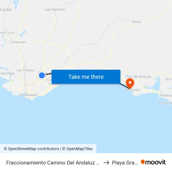 Fraccionamiento Camino Del Andaluz Y Ruta 84 to Playa Grande map