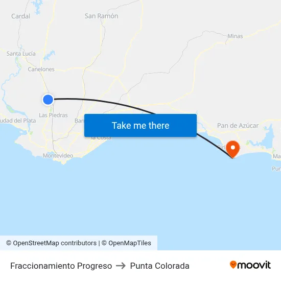 Fraccionamiento Progreso to Punta Colorada map