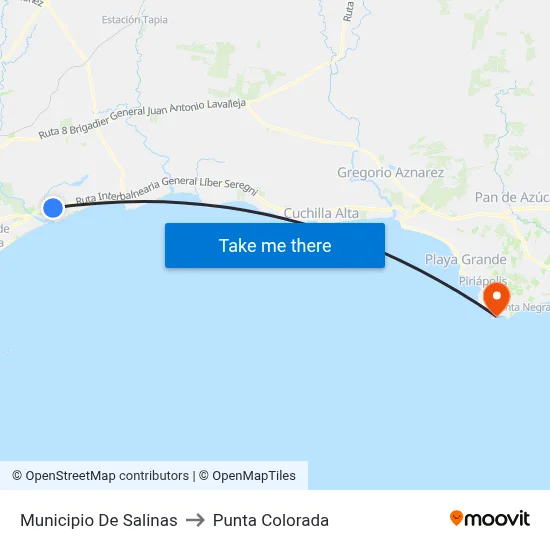 Municipio De Salinas to Punta Colorada map