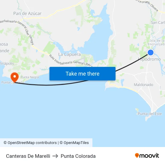 Canteras De Marelli to Punta Colorada map