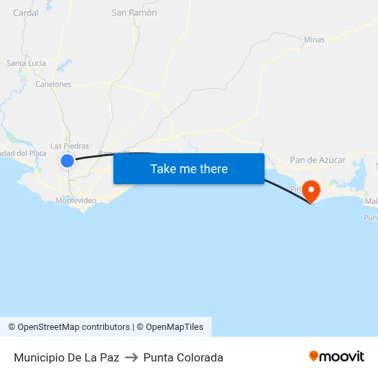 Municipio De La Paz to Punta Colorada map