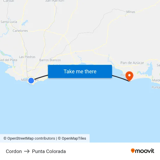 Cordon to Punta Colorada map