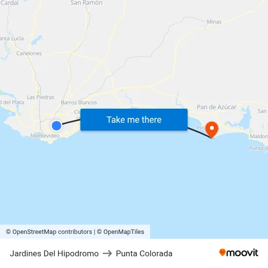 Jardines Del Hipodromo to Punta Colorada map