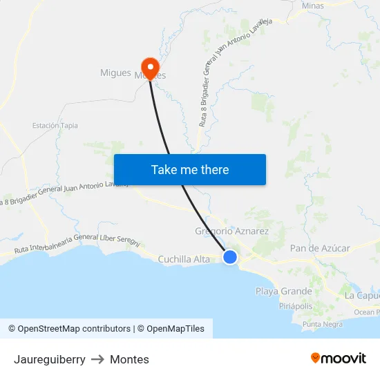 Jaureguiberry to Montes map