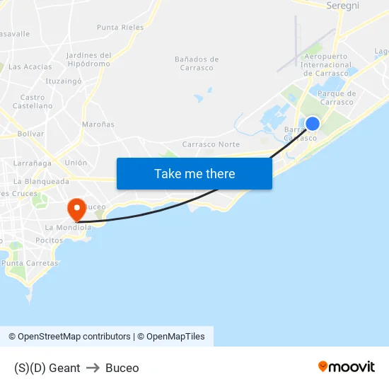(S)(D) Geant to Buceo map
