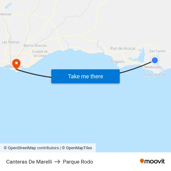 Canteras De Marelli to Parque Rodo map
