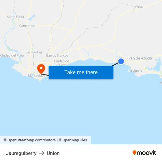 Jaureguiberry to Union map