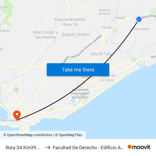 Ruta 34 Km39.000 to Facultad De Derecho - Edificio Anexo map