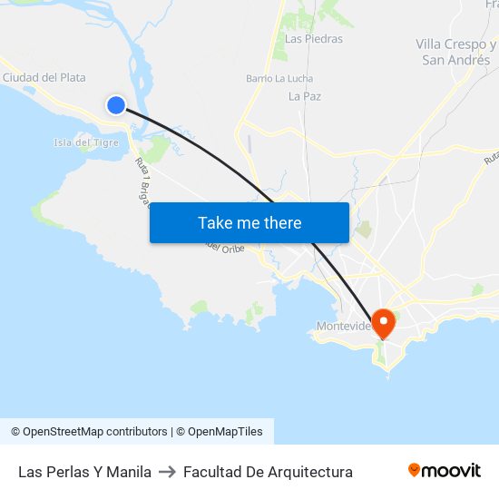 Las Perlas Y Manila to Facultad De Arquitectura map