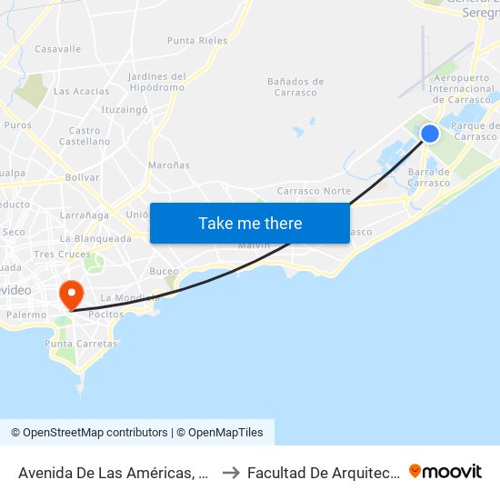 Avenida De Las Américas, 8343 to Facultad De Arquitectura map