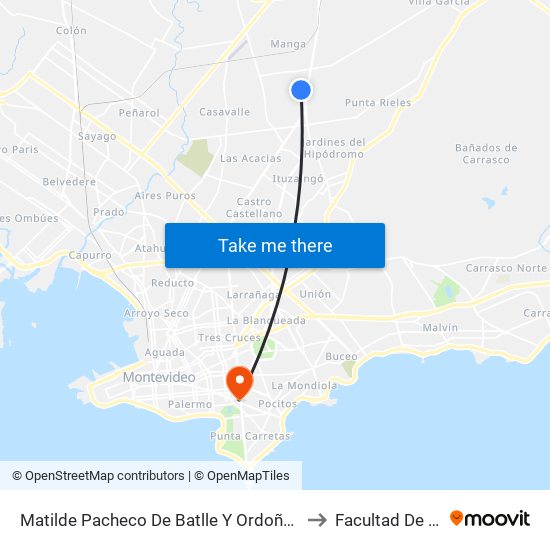 Matilde Pacheco De Batlle Y Ordoñez Y Dr Sebastian B Rodriguez to Facultad De Arquitectura map