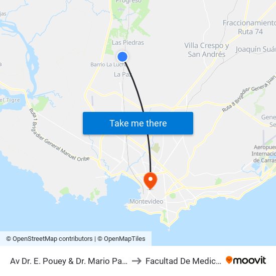 Av Dr. E. Pouey & Dr. Mario Pareja to Facultad De Medicina map