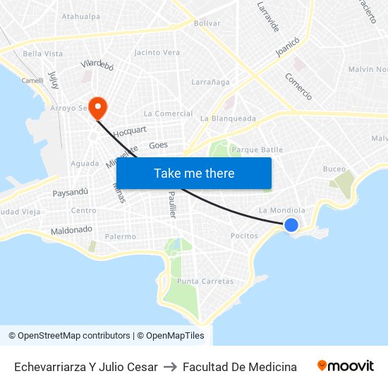 Echevarriarza Y Julio Cesar to Facultad De Medicina map