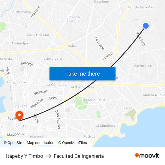 Itapeby Y Timbo to Facultad De Ingenieria map