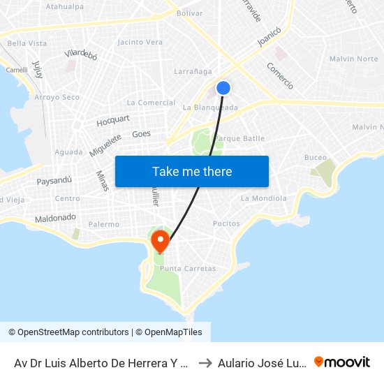 Av Dr Luis Alberto De Herrera Y Prof Dr Pablo Purriel to Aulario José Luis Massera map