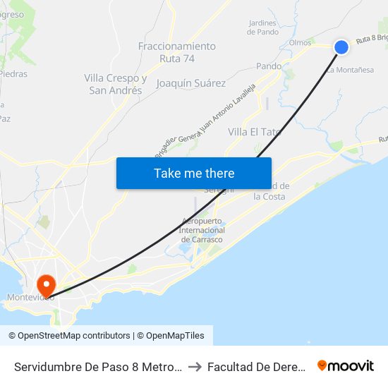 Servidumbre De Paso 8 Metros, 5 to Facultad De Derecho map